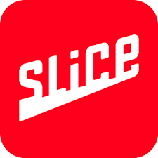 A red square with the word slice in white.